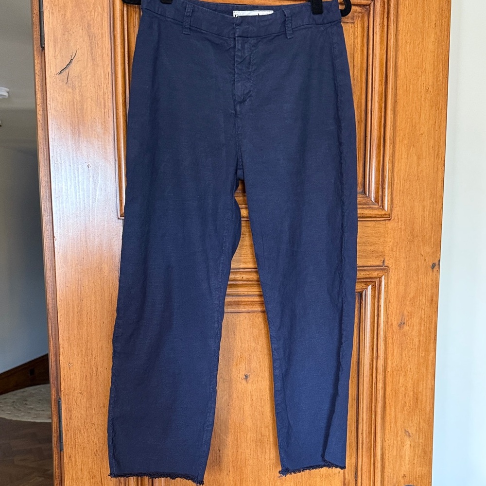 Frank & Eileen Navy Cropped Pants